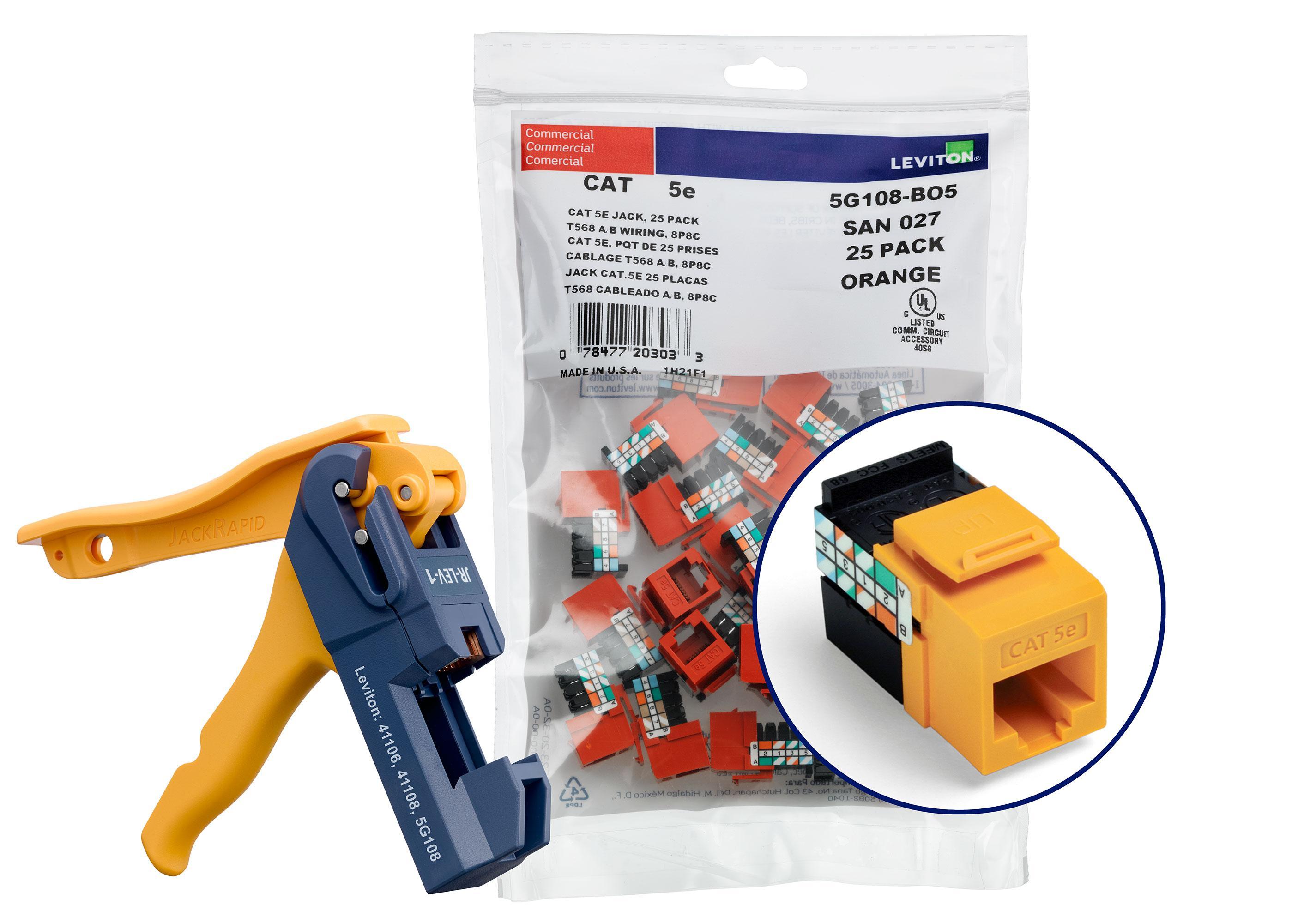 Leviton® 5G108-JY5 UTP Jack Inserts