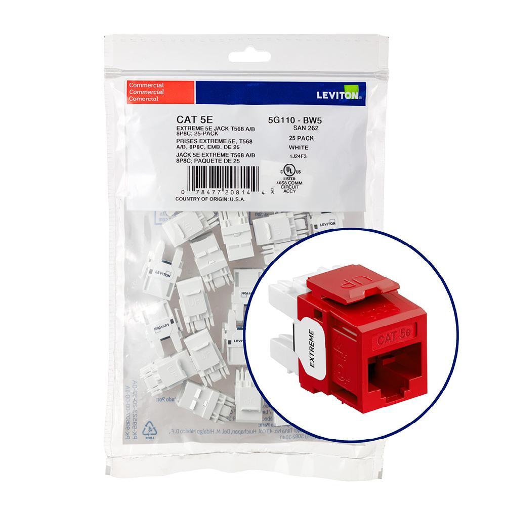 Leviton® 5G110-BC5 UTP Jack Inserts