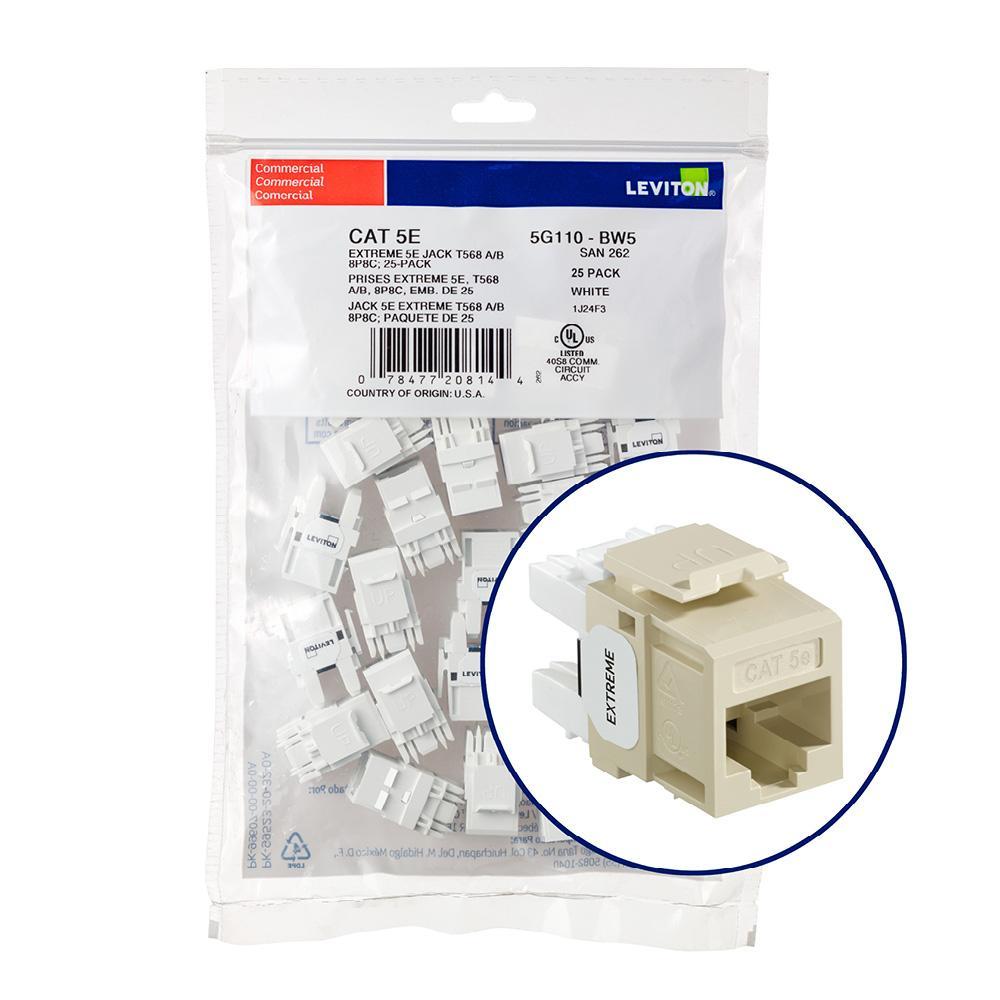 Leviton® 5G110-BI5 UTP Jack Inserts