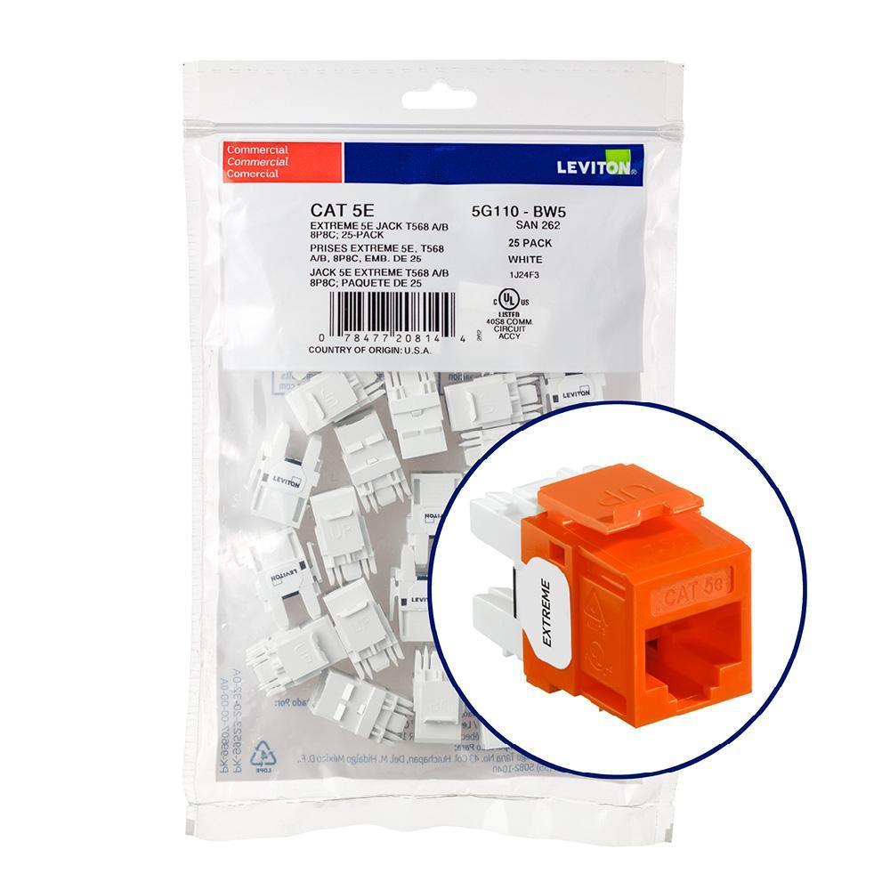 Leviton® 5G110-BO5 UTP Jack Inserts