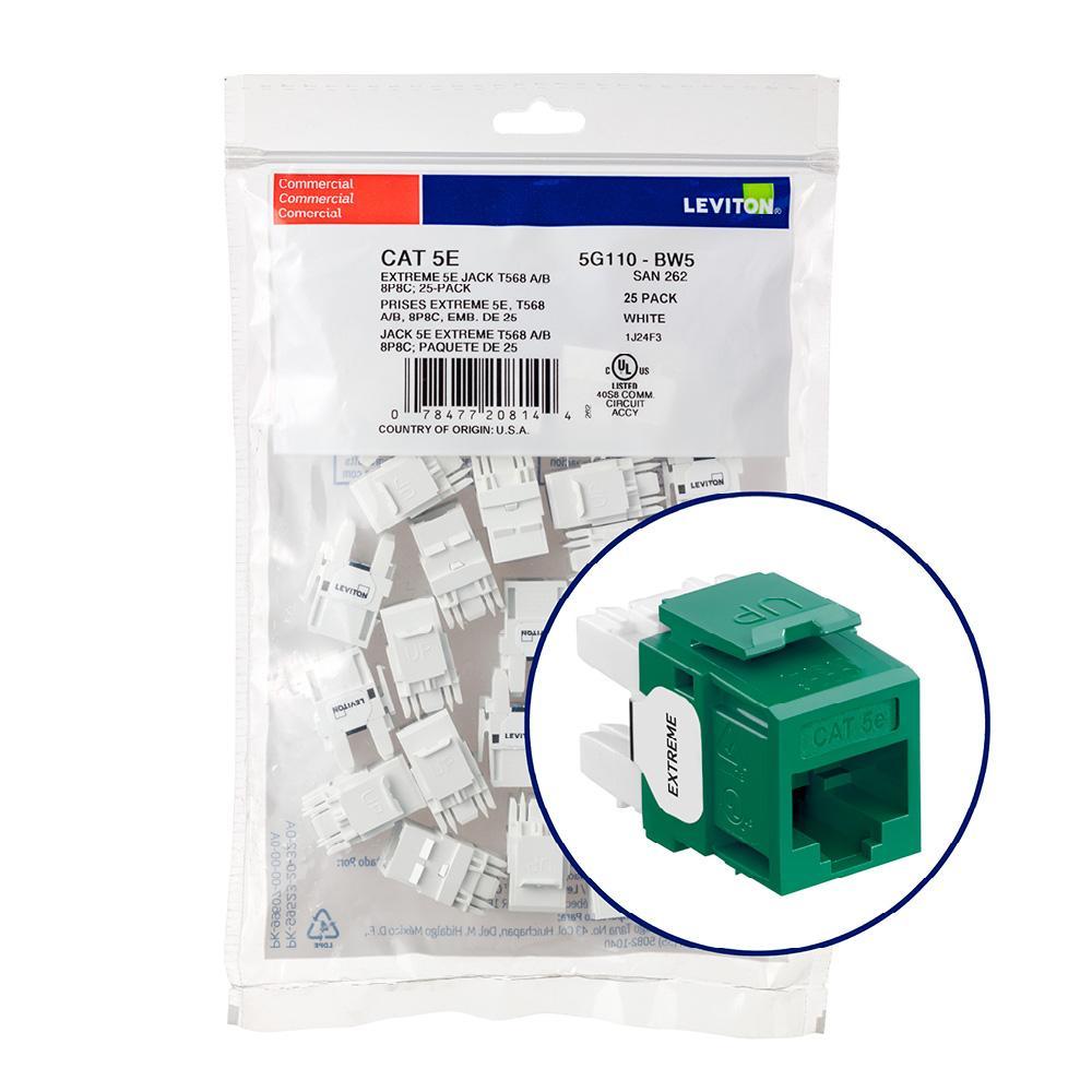 Leviton® 5G110-BV5 UTP Jack Inserts