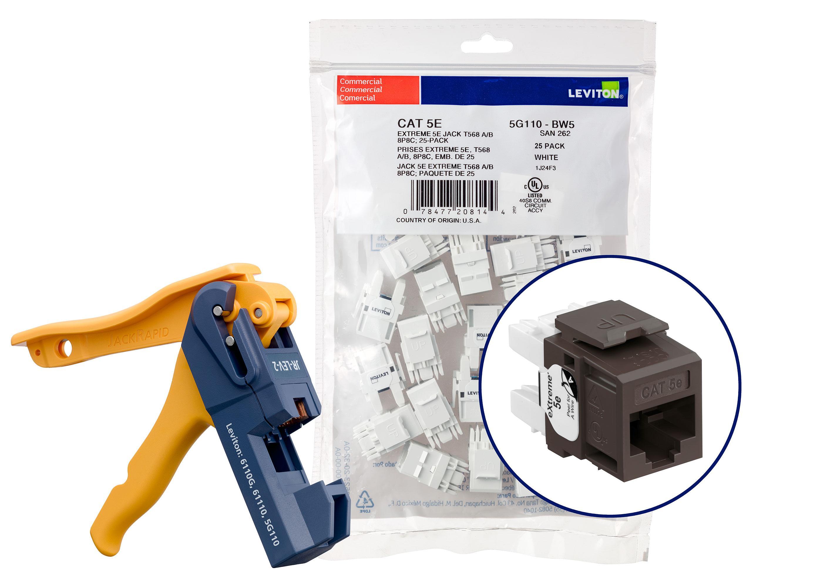 Leviton® 5G110-JB5 UTP Jack Inserts