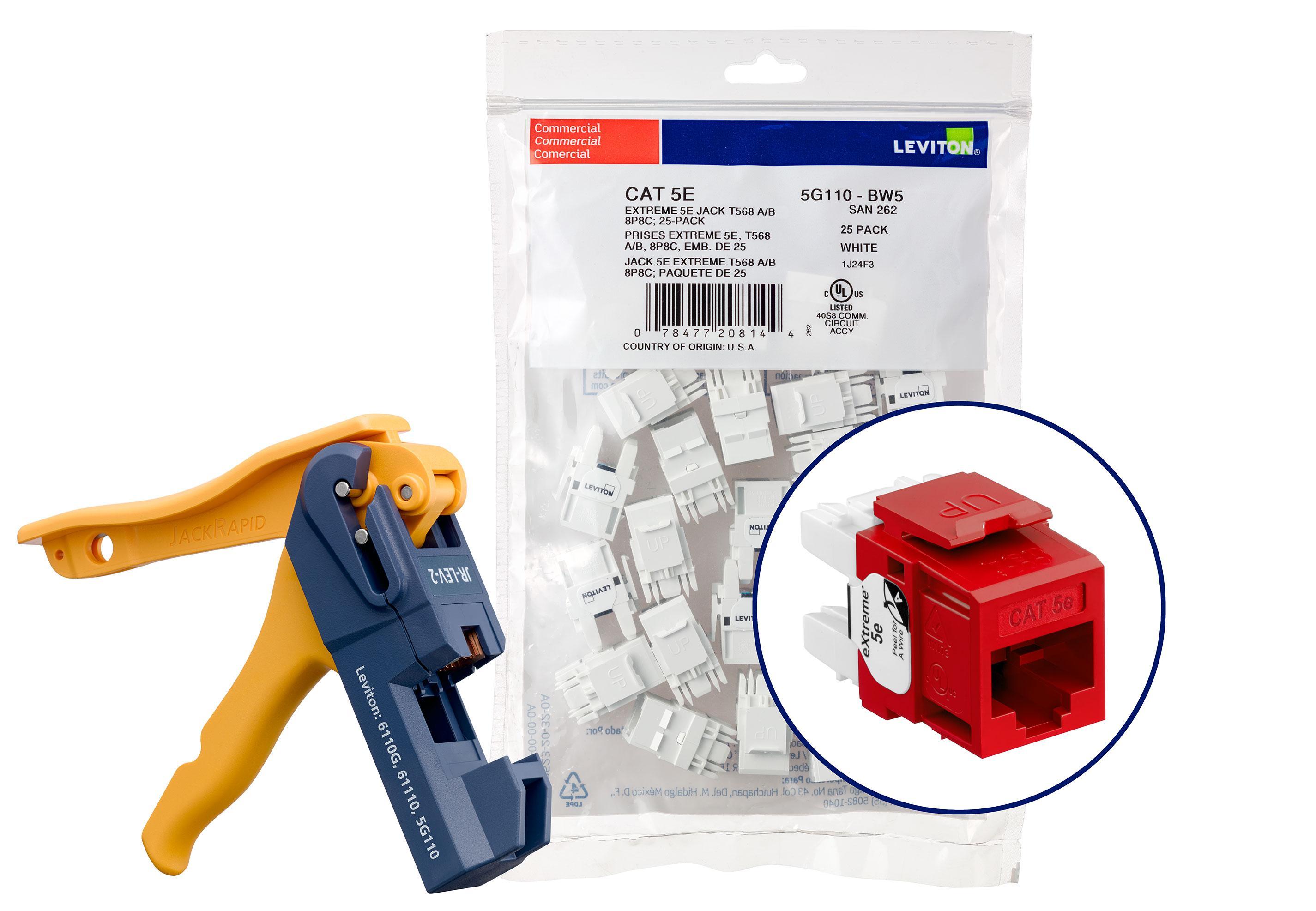 Leviton® 5G110-JC5 UTP Jack Inserts