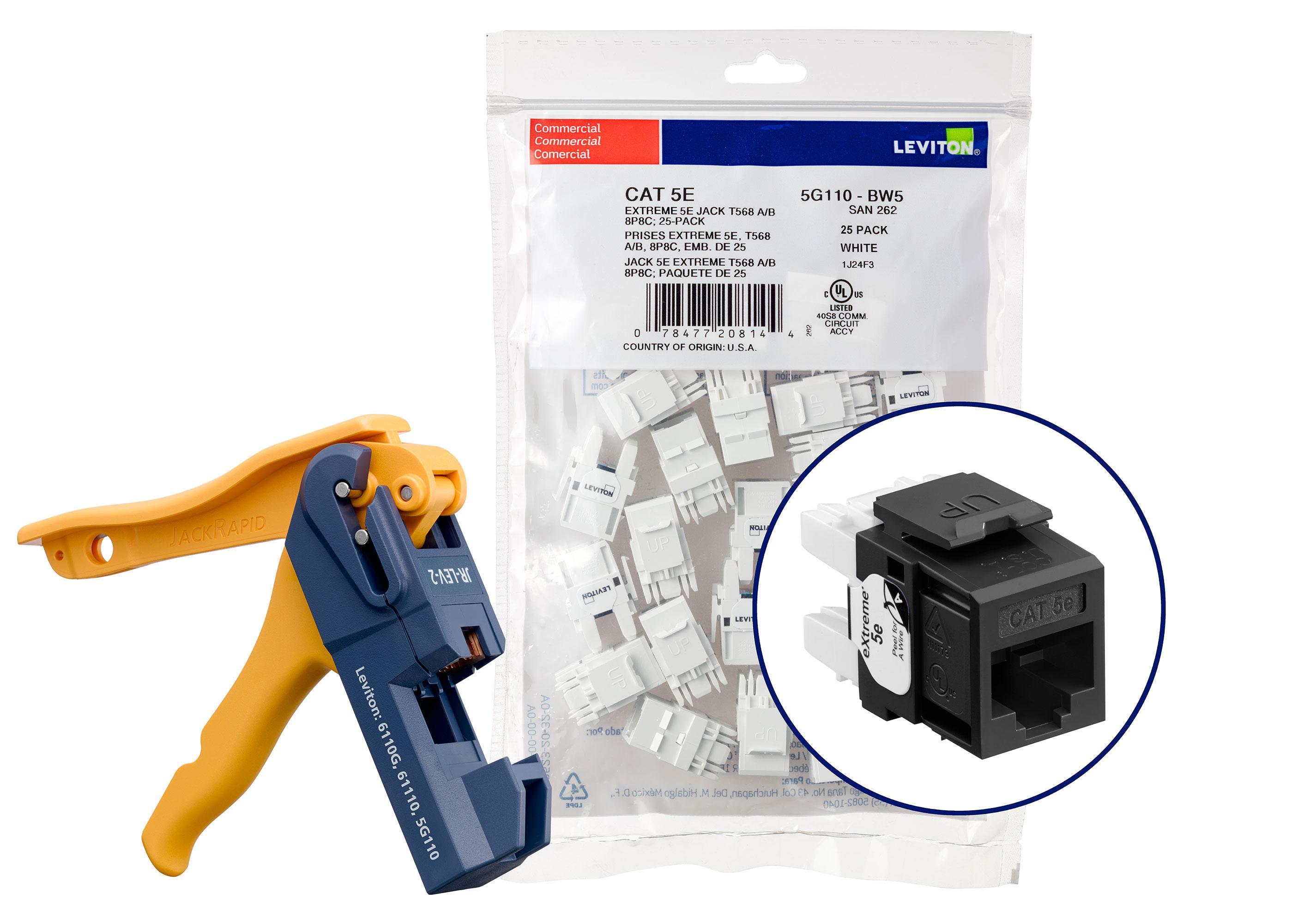 Leviton® 5G110-JE5 UTP Jack Inserts