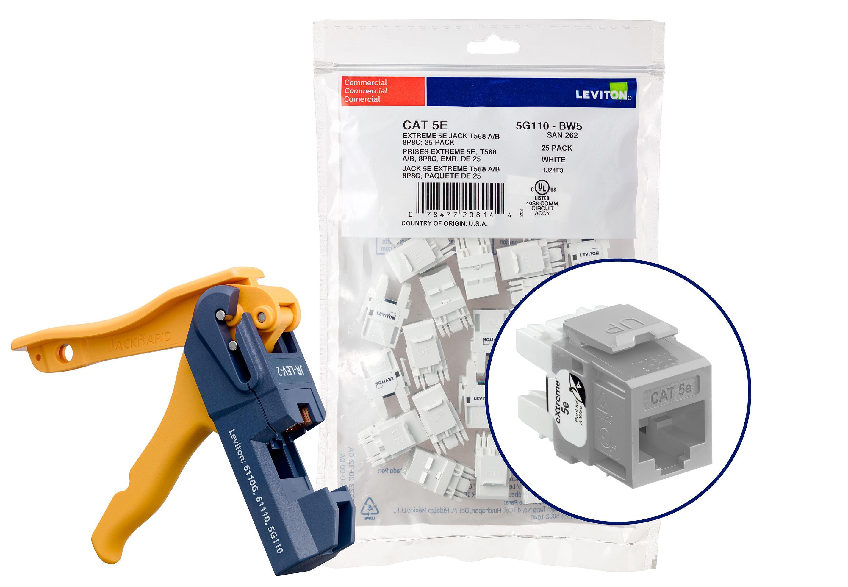 Leviton® 5G110-JG5 UTP Jack Inserts