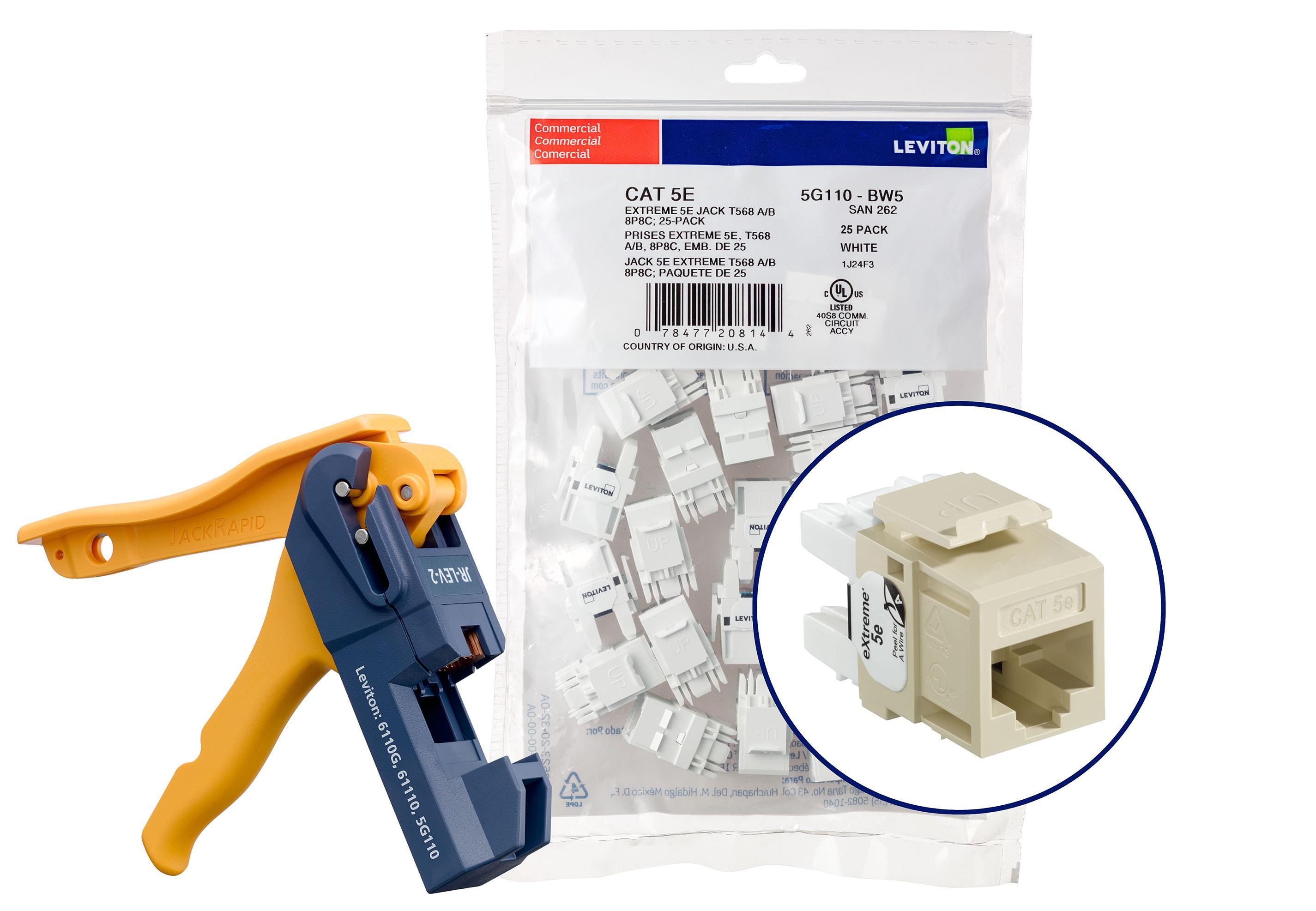 Leviton® 5G110-JI5 UTP Jack Inserts