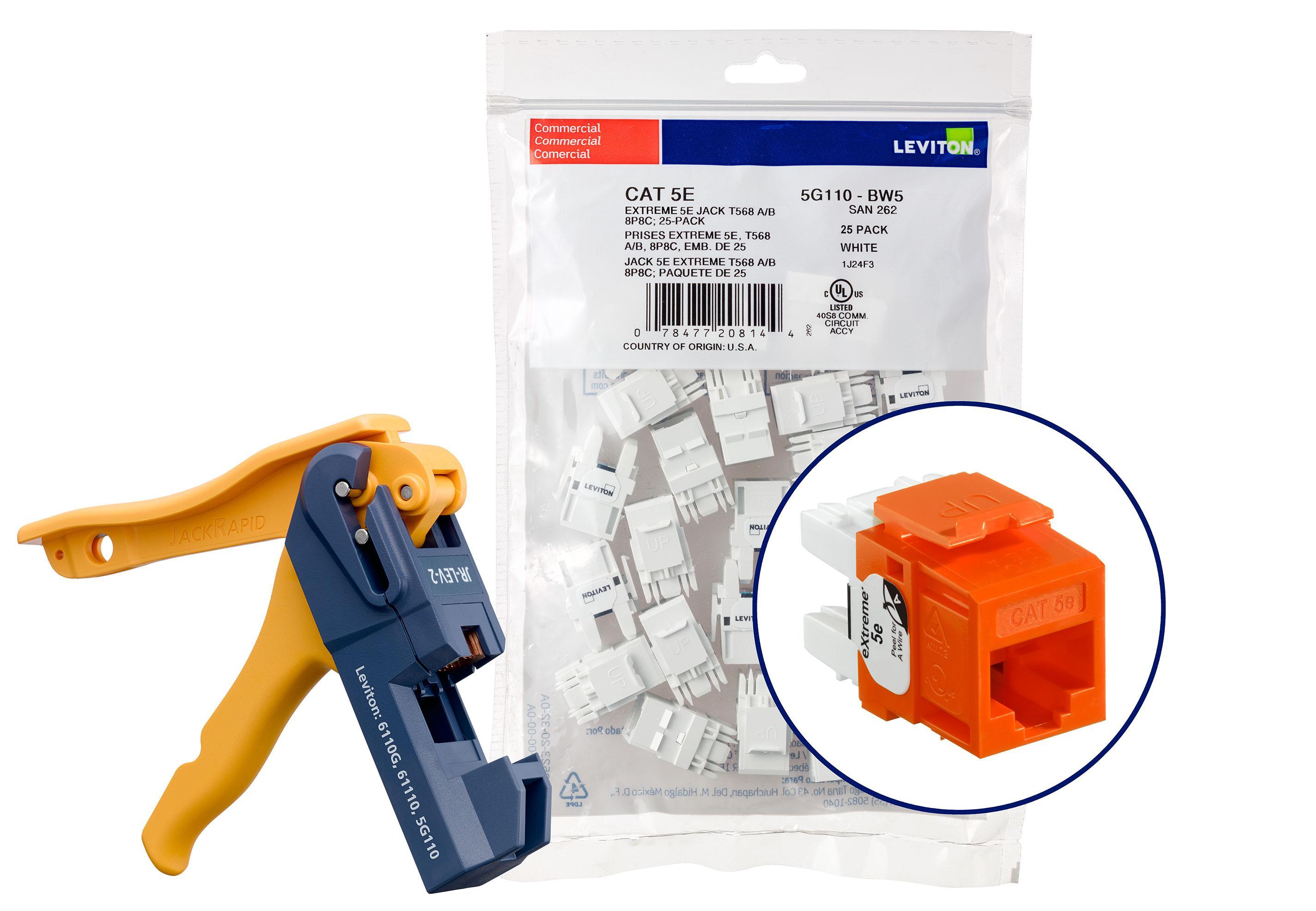 Leviton® 5G110-JO5 UTP Jack Inserts