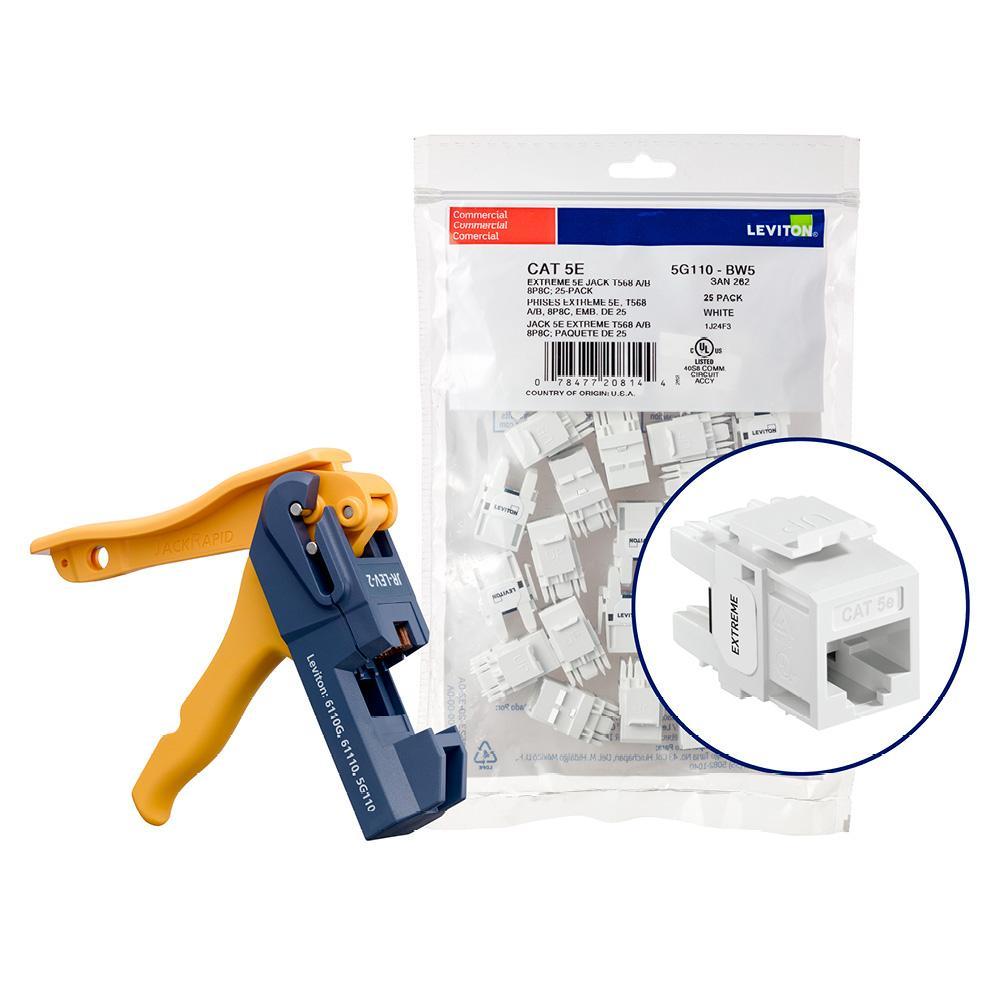 Leviton® 5G110-JW5 UTP Jack Inserts