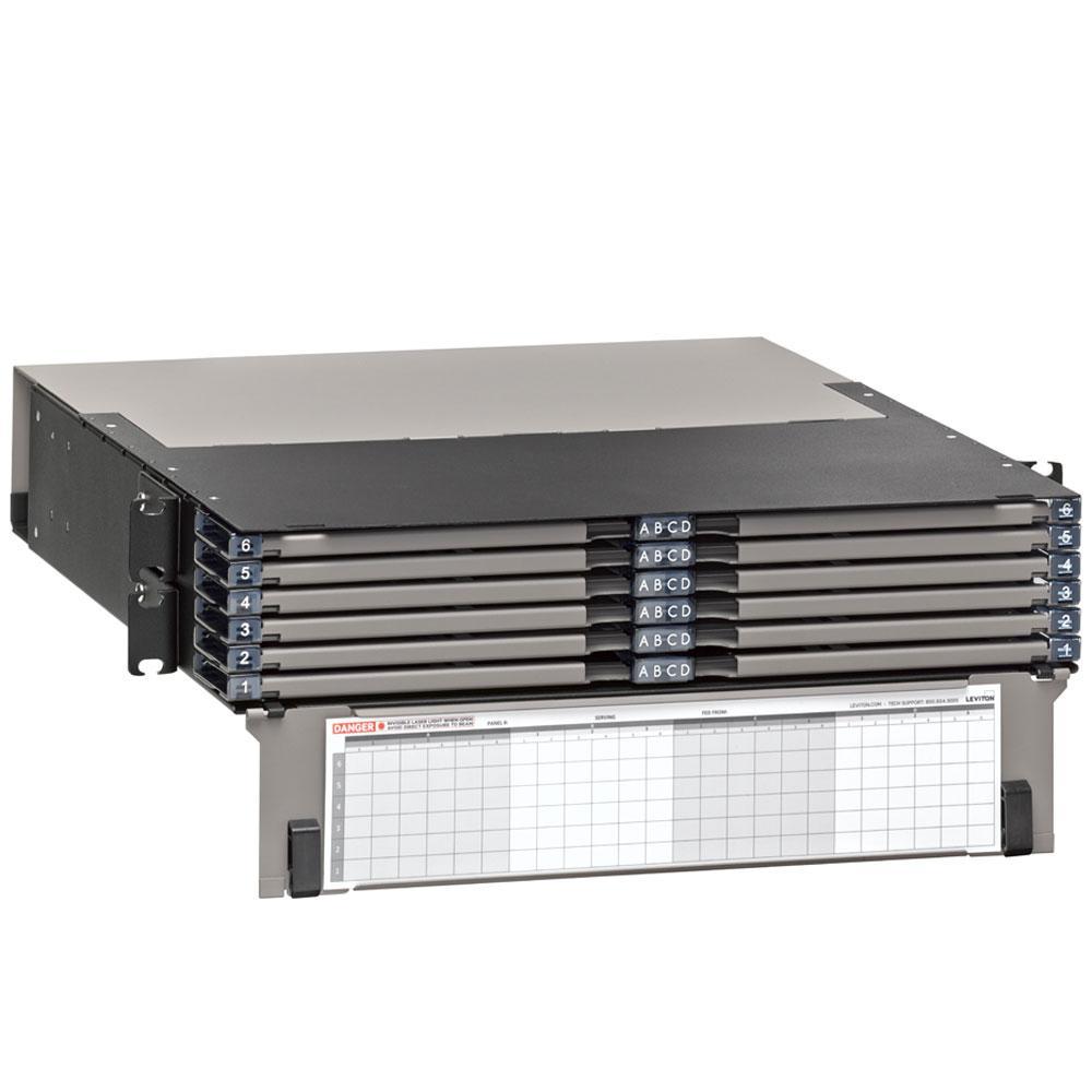Leviton® 5R2UD-S24 Fiber Optic Patch Panels - Unloaded