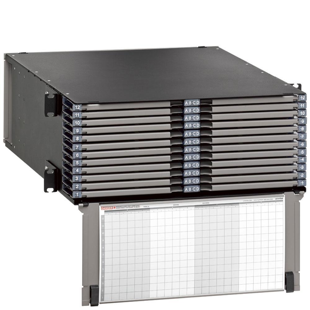 Leviton® 5R4UD-S48 Fiber Optic Patch Panels - Unloaded