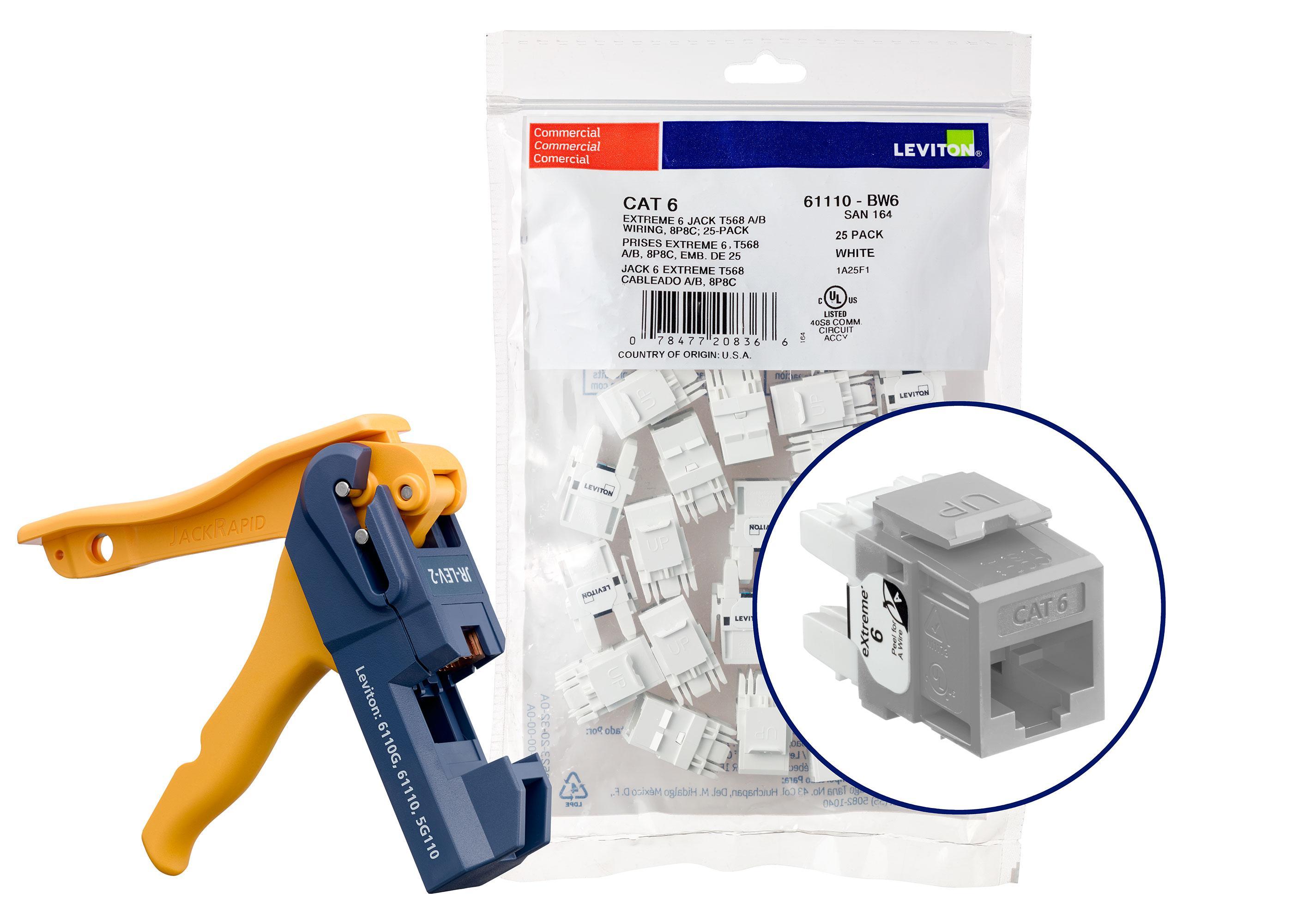 Leviton® 61110-JG6 UTP Jack Inserts