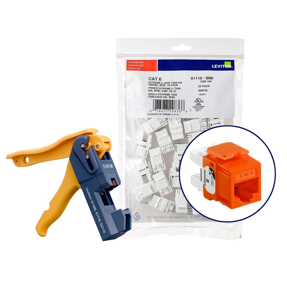 Leviton® 61110-JO6 UTP Jack Inserts