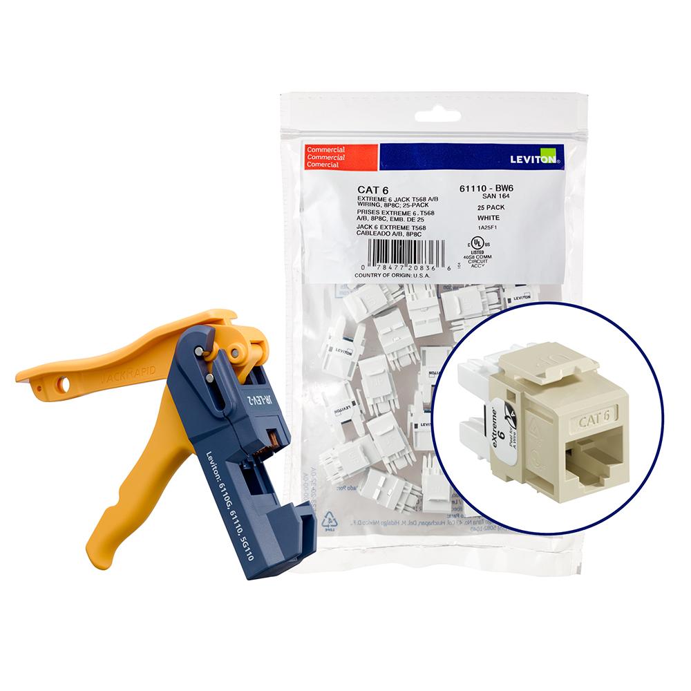 Leviton® 61110-JI6 UTP Jack Inserts
