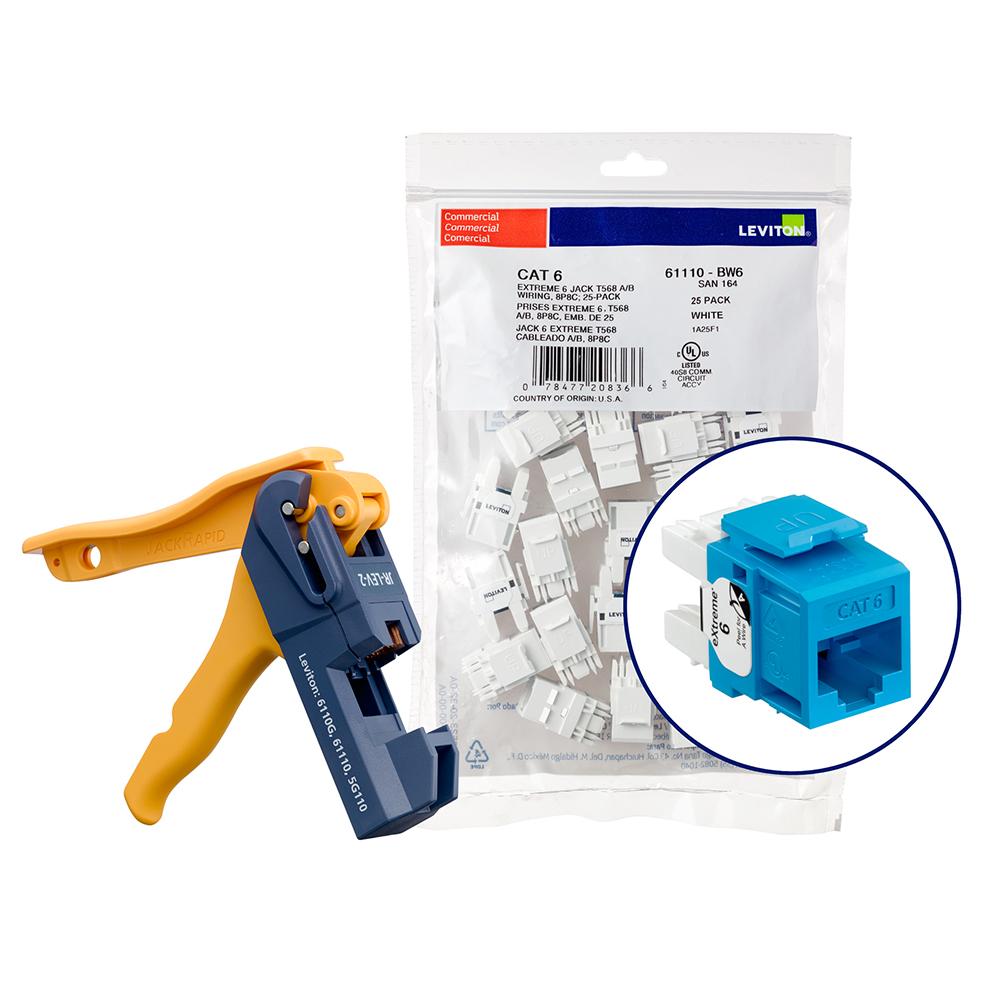 Leviton® 61110-JL6 UTP Jack Inserts