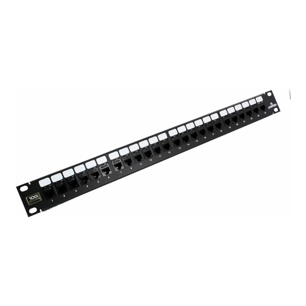 Leviton® 6910G-U24 CU Media Patch Panels - Loaded