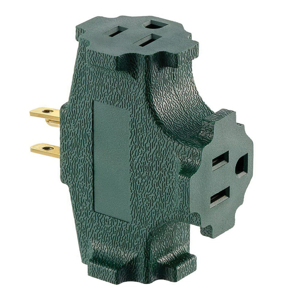 Leviton® 694-GR Power Outlet Taps-Adapters
