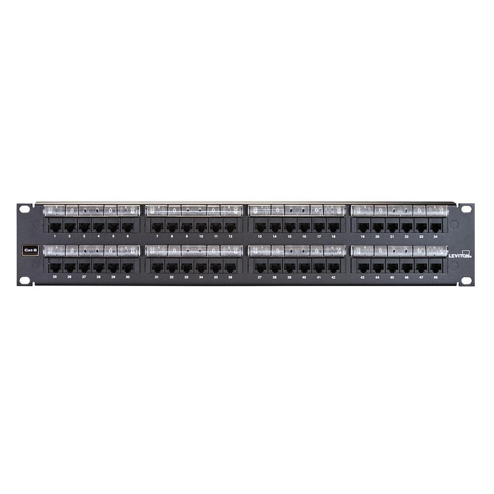 Leviton® 69586-L48 CU Media Patch Panels - Loaded