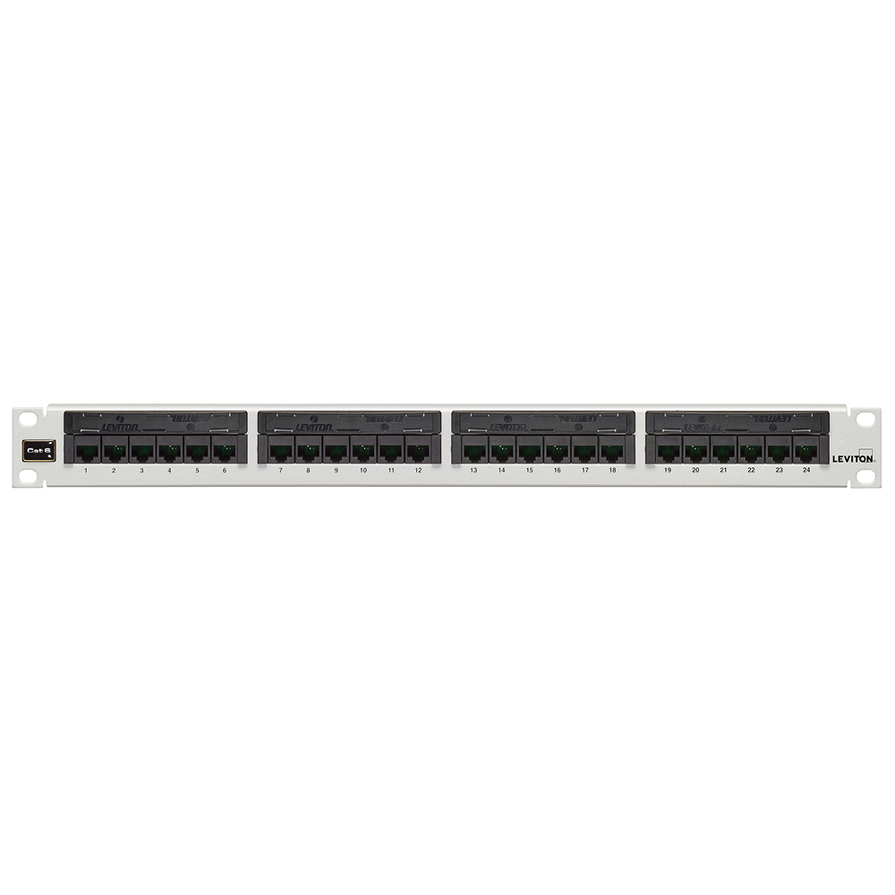 Leviton® 69586-W24 CU Media Patch Panels - Loaded