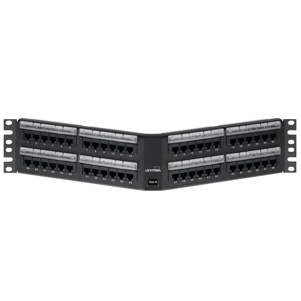 Leviton® 69587-L48 CU Media Patch Panels - Loaded
