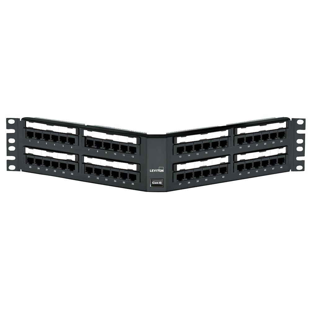 Leviton® 69587-U48 CU Media Patch Panels - Loaded