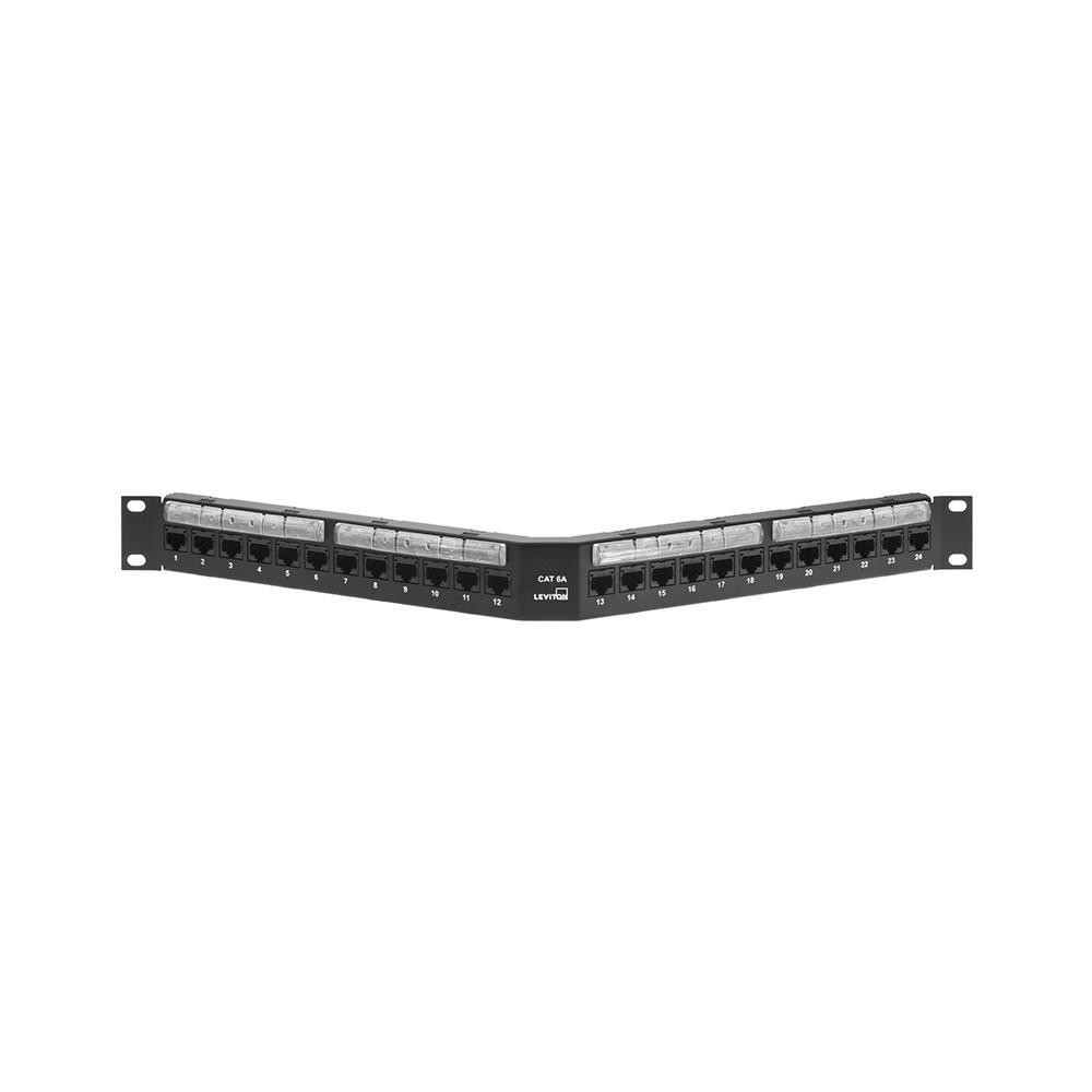 Leviton® 6A587-U24 CU Media Patch Panels - Loaded