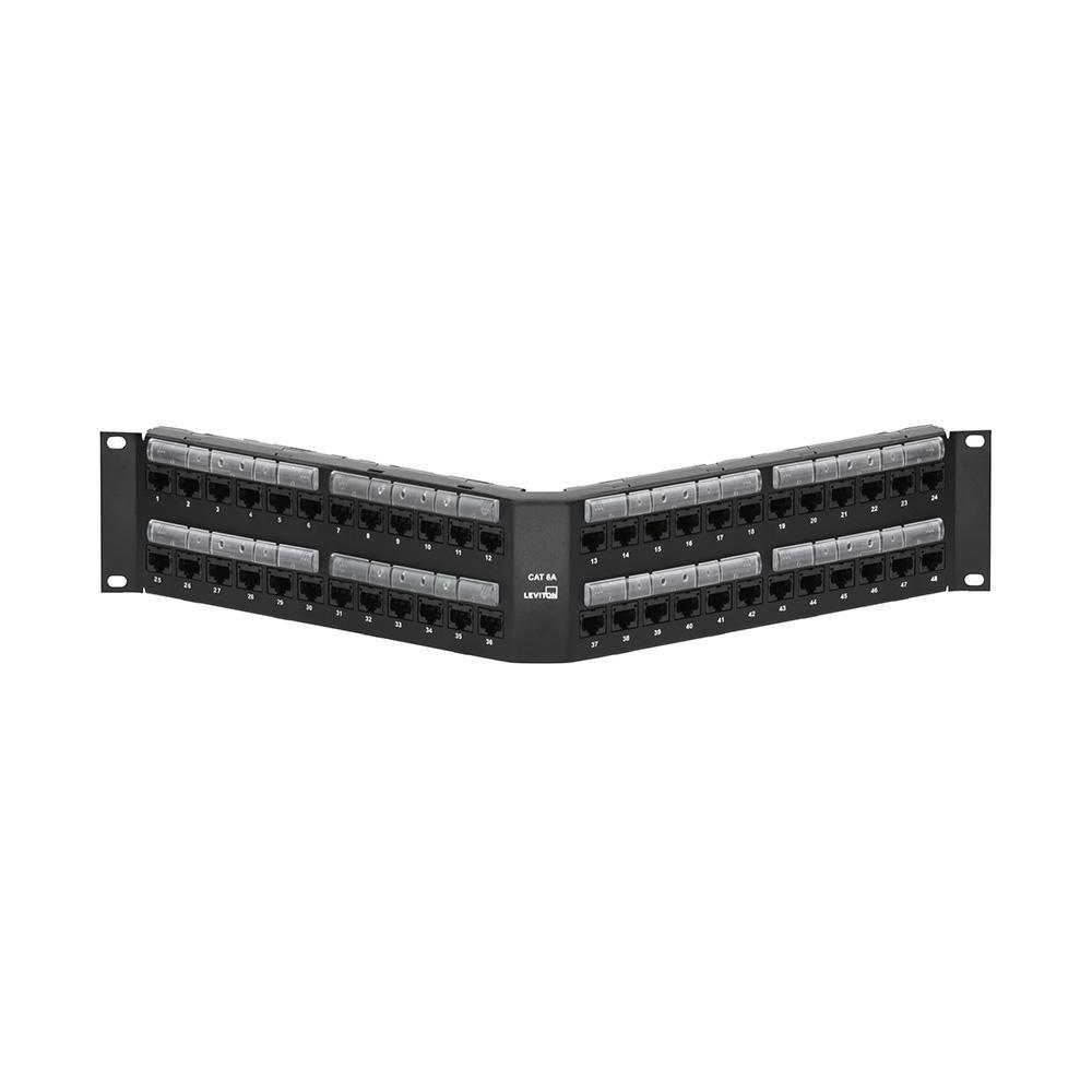 Leviton® 6A587-U48 CU Media Patch Panels - Loaded