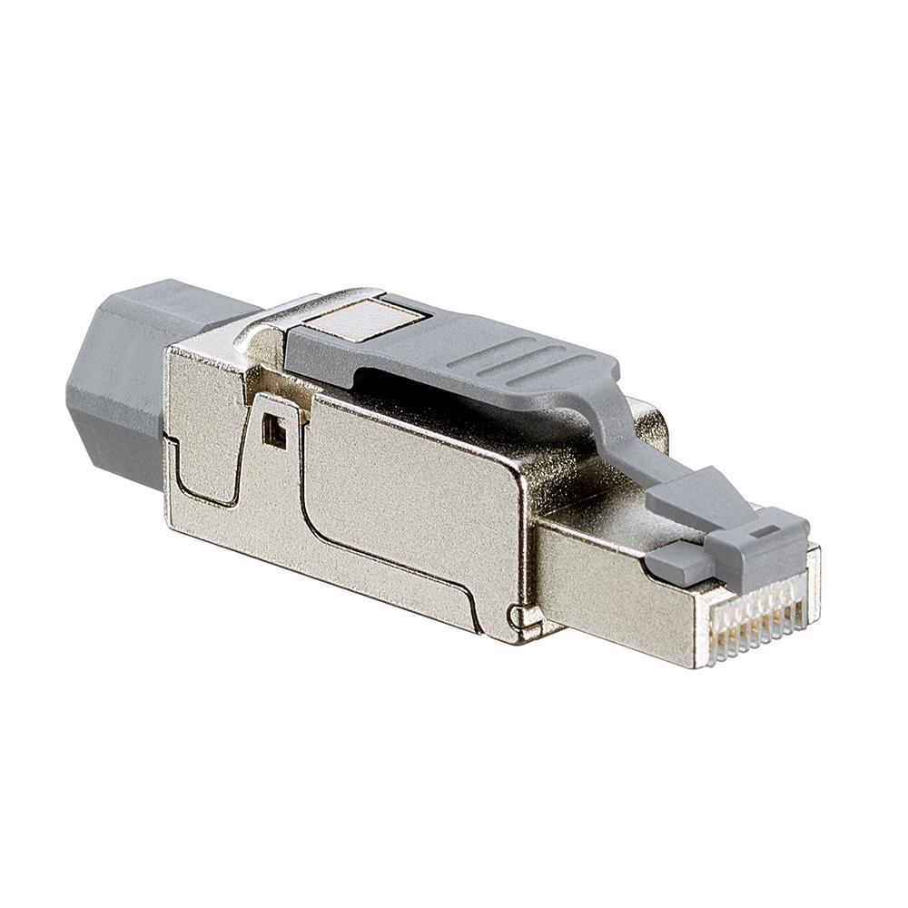 Leviton® 6APLG-S6A Universal Tool-Free Plug, Cat 6a Module, Die Cast Zinc