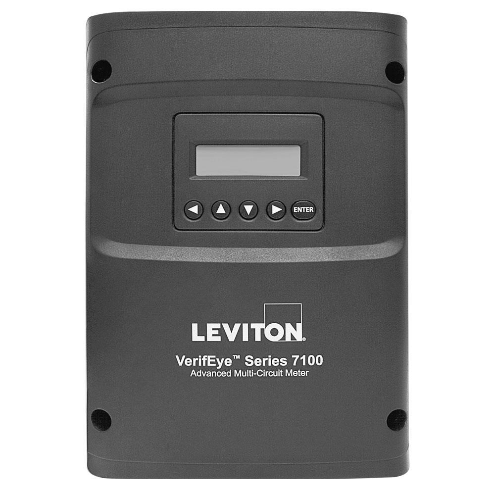 Leviton® VerifEye™ 71D48 48-Circuit Advanced Branch Circuit Monitor, 90 to 600 V AC, 5 to 4000 A, 50/60 Hz