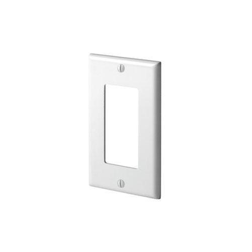 Leviton® Decora® 80401-NE Standard Size Wall Plate, 1 Gangs, 2-3/4 in W x 4-1/2 in H, Thermoplastic, Black