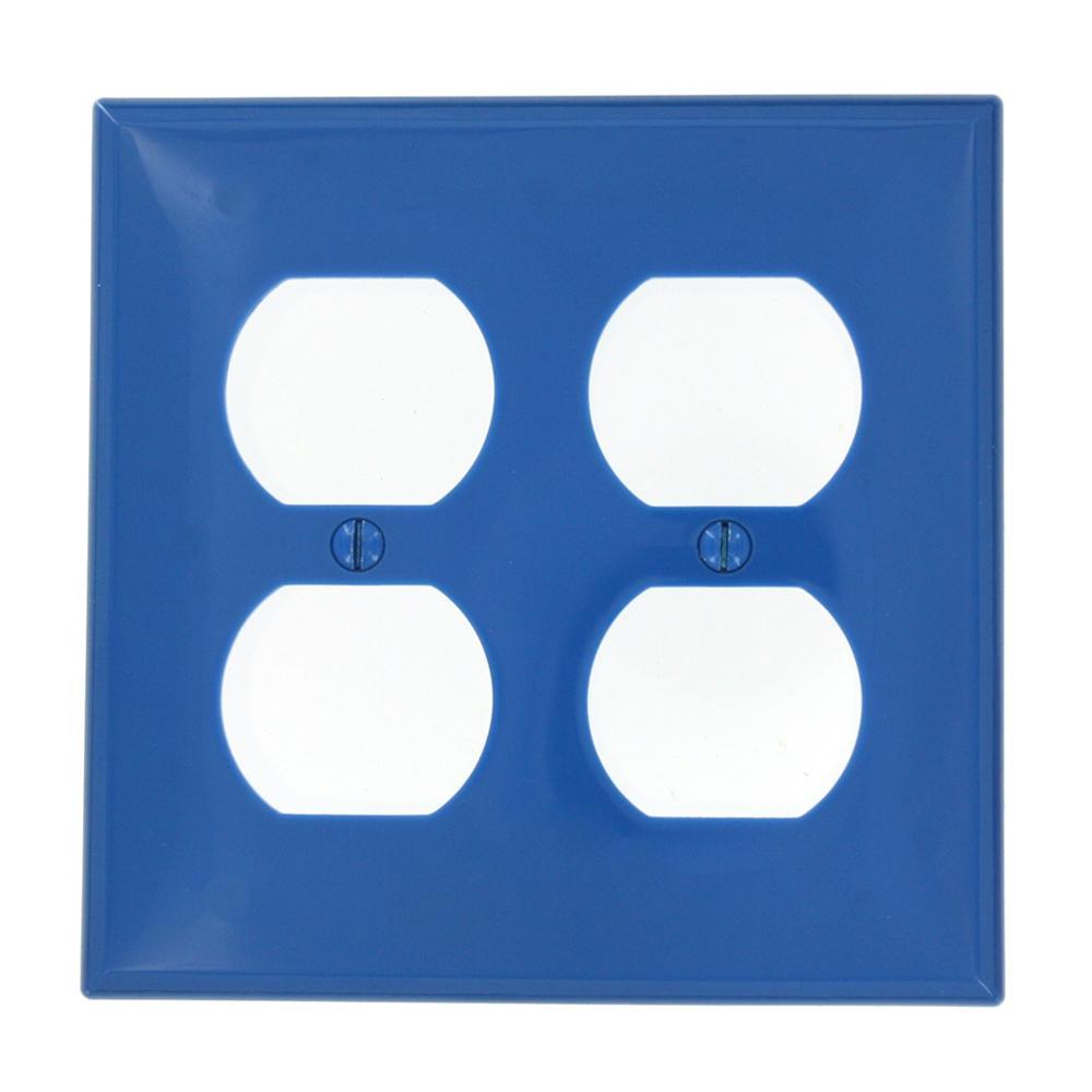 Leviton® 80716-BU Receptacle Wallplates