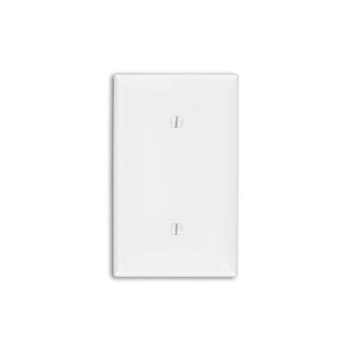Leviton® 80719-R Standard Size Blank Wall Plate, 1 Gangs, 2-3/4 in W x 4-1/2 in H, Thermoplastic Nylon, Red