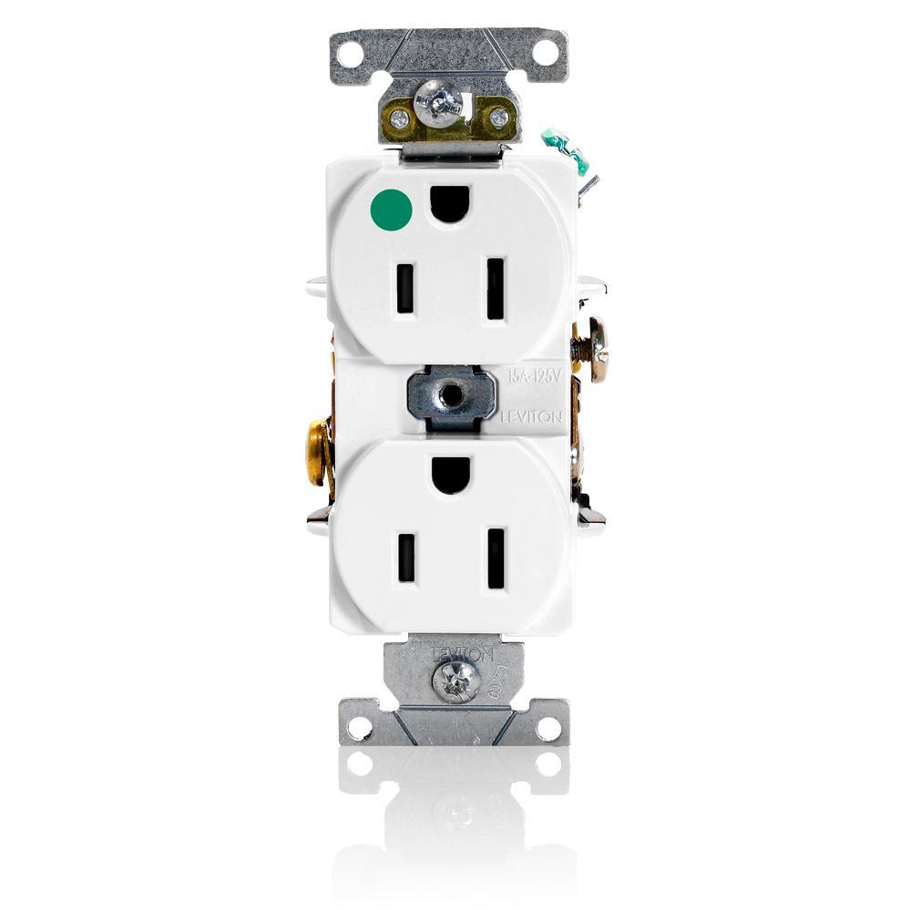 Leviton® 8200-HW Straight Blade Receptacles