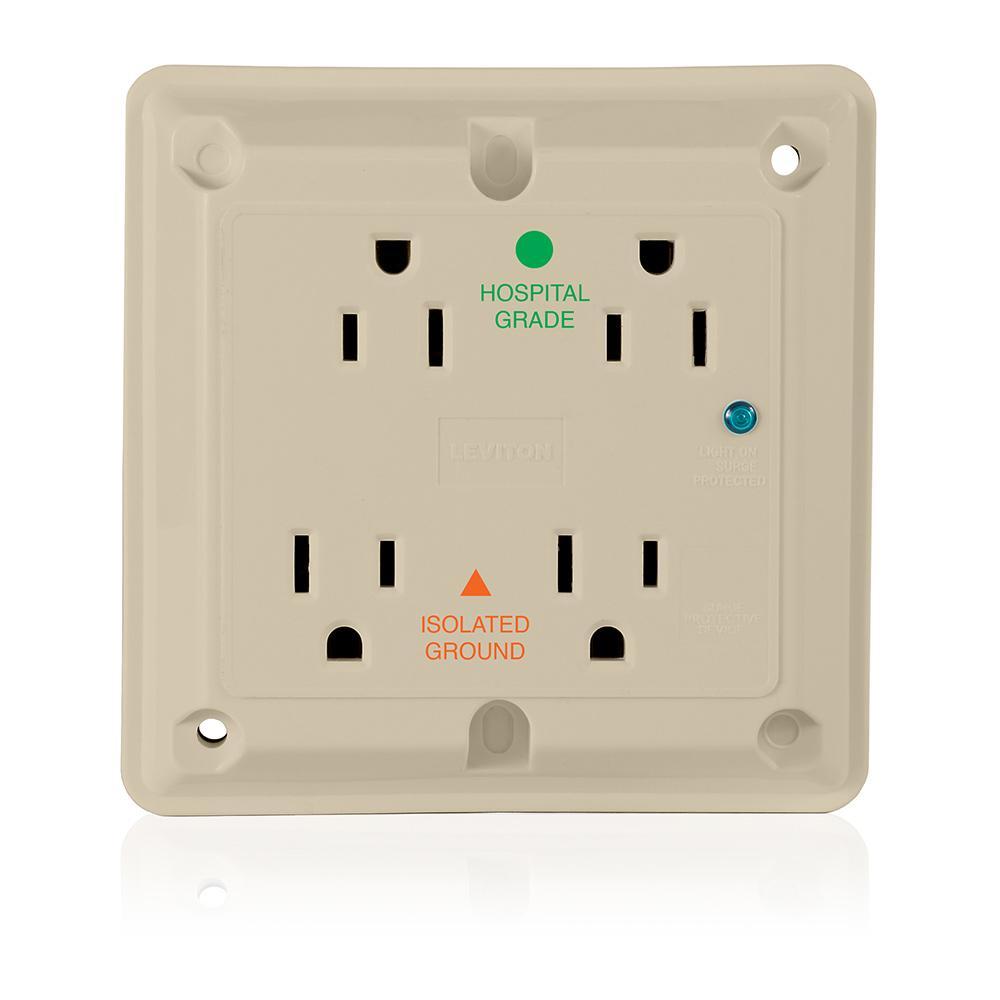 Leviton® 8480-IGI Straight Blade Receptacles