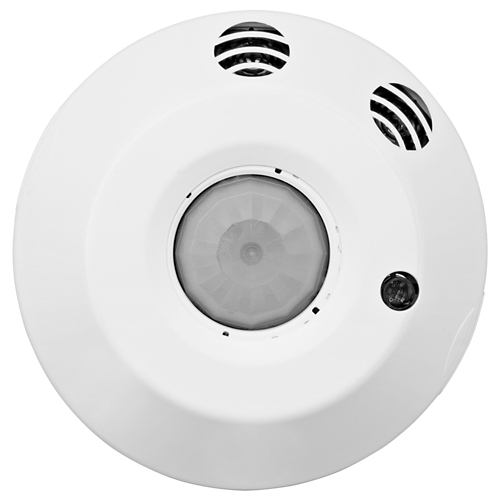 Leviton® AC205-DMW Multi-Tech Sensor, 120 to 277 V AC, Smart Sensor, 500 sq-ft Coverage, Ceiling Mounting