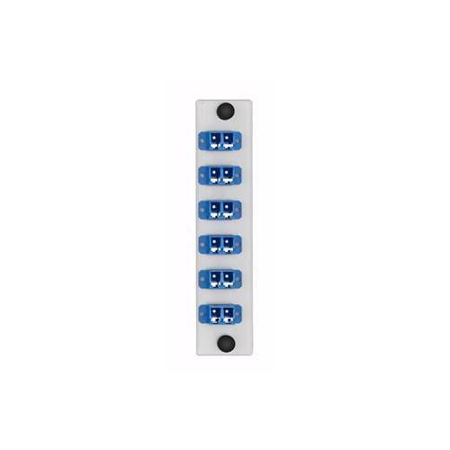 Leviton® APLW6-LDS FO Patch Panel Connector Adapter, Loaded