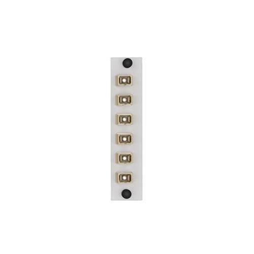 Leviton® APLW6-SCM FO Patch Panel Connector Adapter, Loaded