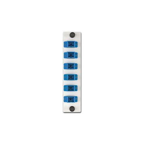 Leviton® APLW6-SCS FO Patch Panel Connector Adapter, Loaded