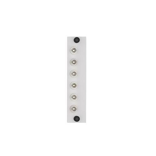 Leviton® APLW6-STS FO Patch Panel Connector Adapter, Loaded