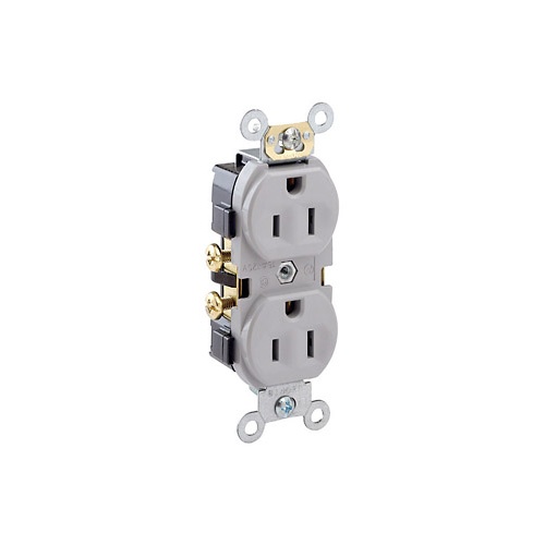 Leviton® CR15-GY Straight Blade Receptacles