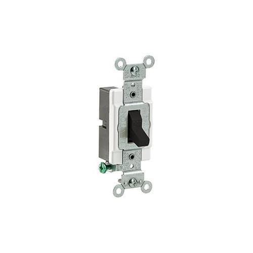 Leviton® CS115-2E Grounding Toggle Switch, 120/277 V AC, 15 A, 1/2, 2 hp Power Rating