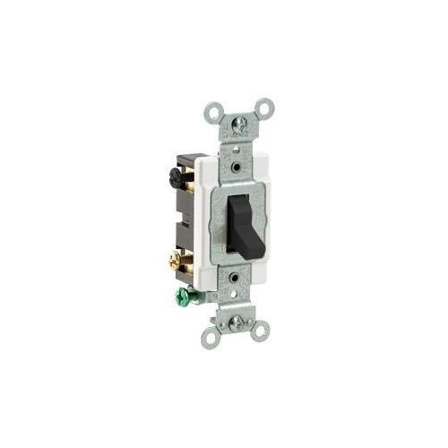 Leviton® CS420-2E 4-Way Grounding AC Quiet Toggle Switch, 120/277 V AC, 20 A, 800 W, 1000 VA Power Rating