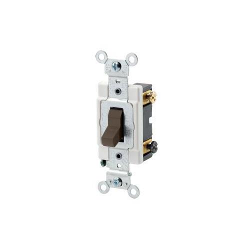 Leviton® CSB2-15 Grounding Toggle Switch, 120/277 V AC, 15 A, 1/2, 2 hp Power Rating