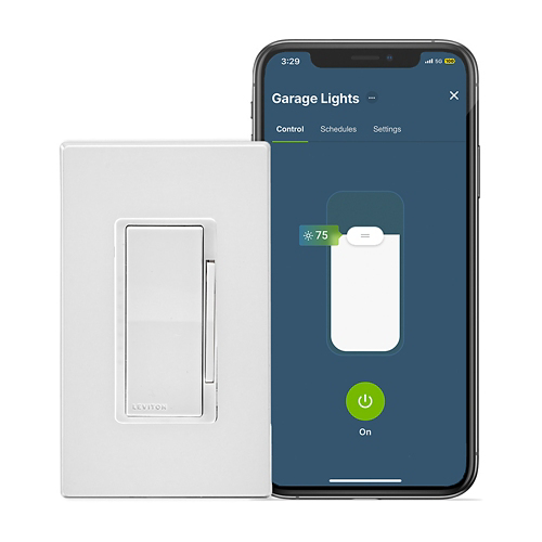 Leviton® D2710-1BW Switch, 120/277 V AC, 8 A, On/Off Operation, White