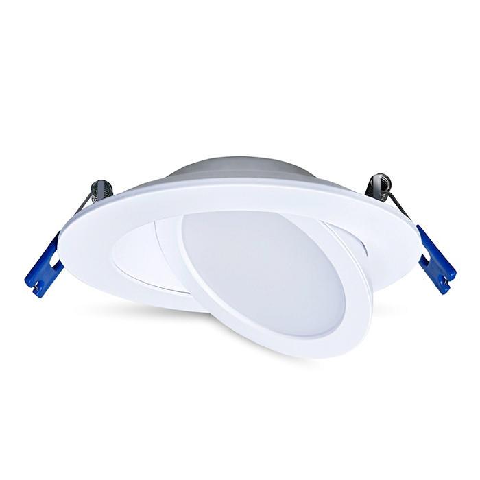Leviton® DAR40-S1W Adjustable Slim Downlight, LED Lamp, 12 W Fixture, 120 V