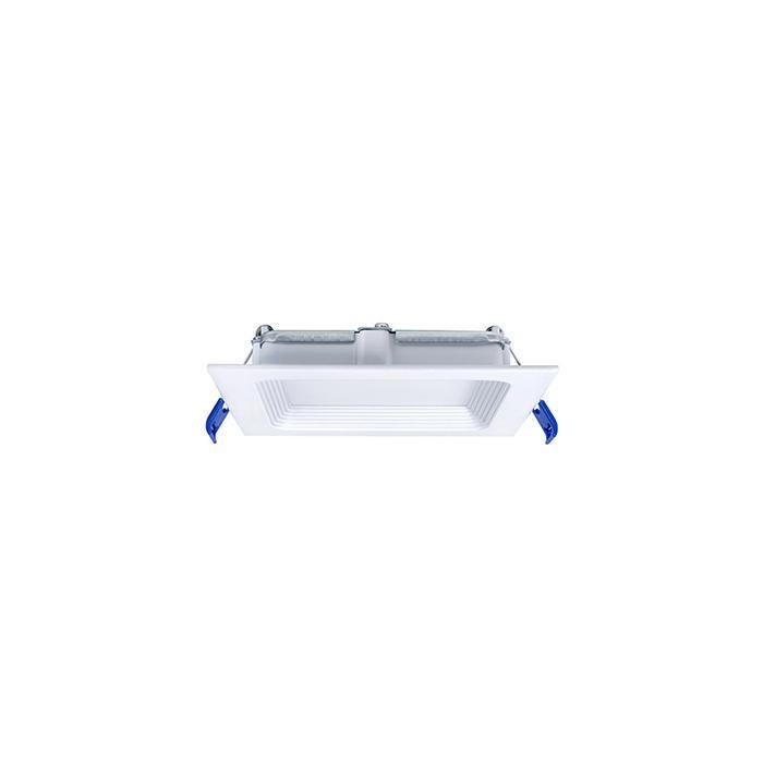 Leviton® DBS40-S1W DBR Series Square Downlight, 120 V AC, Die Cast Aluminum Housing