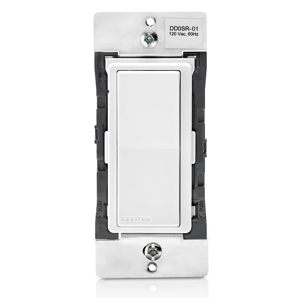 Leviton® Decora® DD0SR-1Z Coordinating Remote Switch, 120/277 V AC, On/Off Operation, White