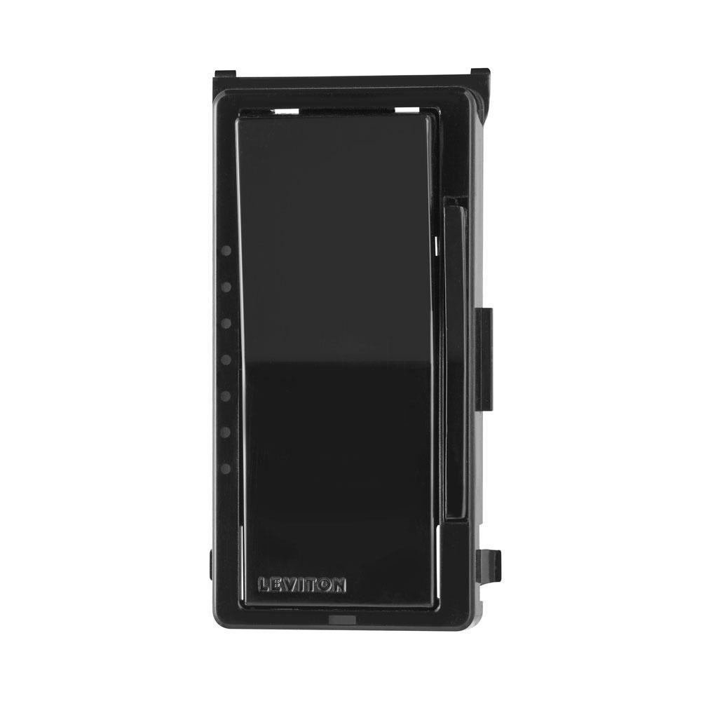 Leviton® Decora® DDKIT-E Color Change Kit With Locator Light, For Use With Decora® Digital/Smart Dimmer and Dimmer Remote, Wall Mount, Black