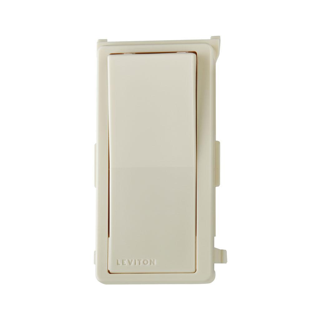 Leviton® Decora® DDKIT-ST Color Change Kit With Rocker, For Use With Decora® Digital/Smart Dimmer and Dimmer Remote, Wall Mount, Light Almond
