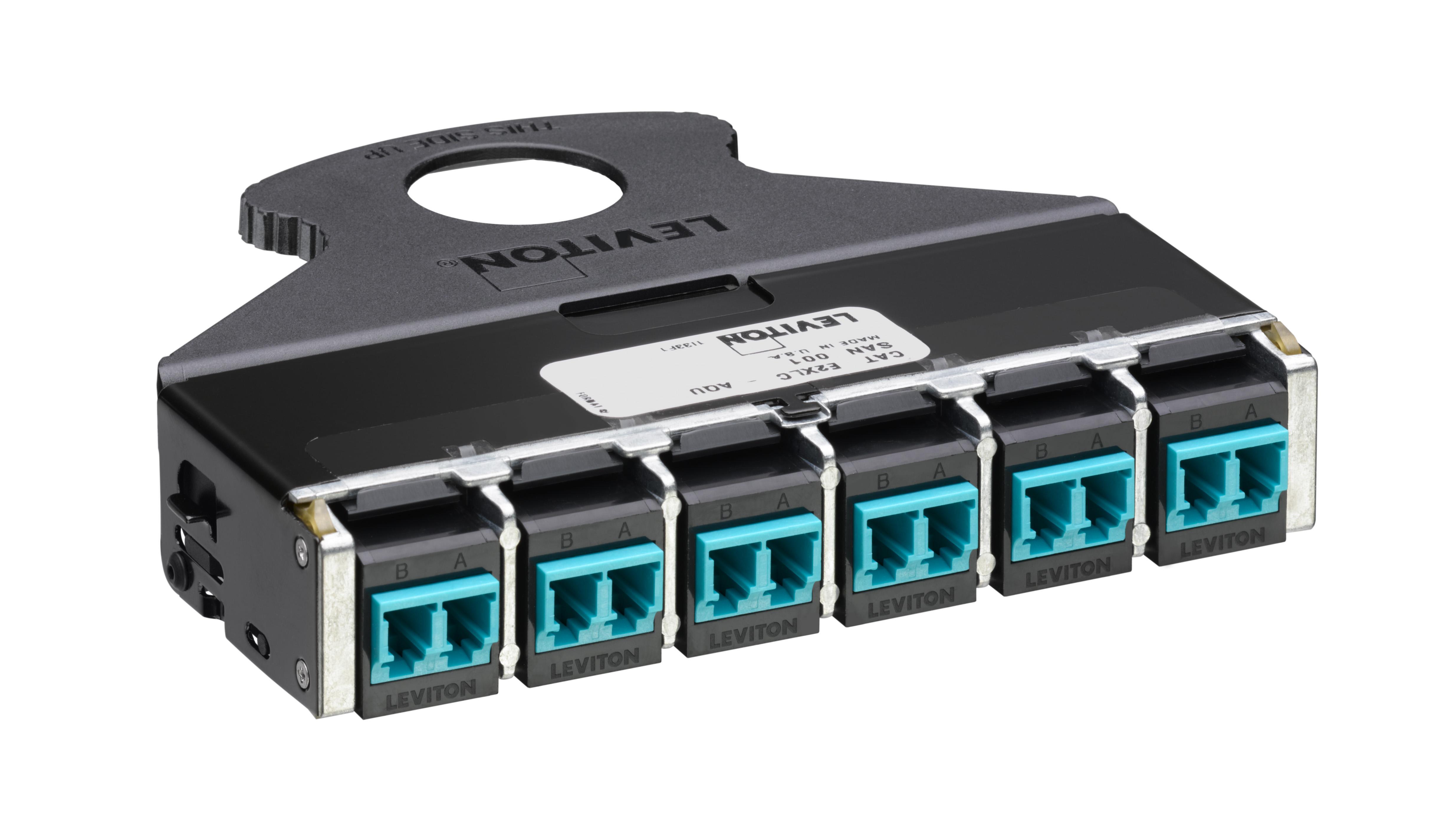 Leviton® E2XLC-AQU Fiber Optic Cassettes