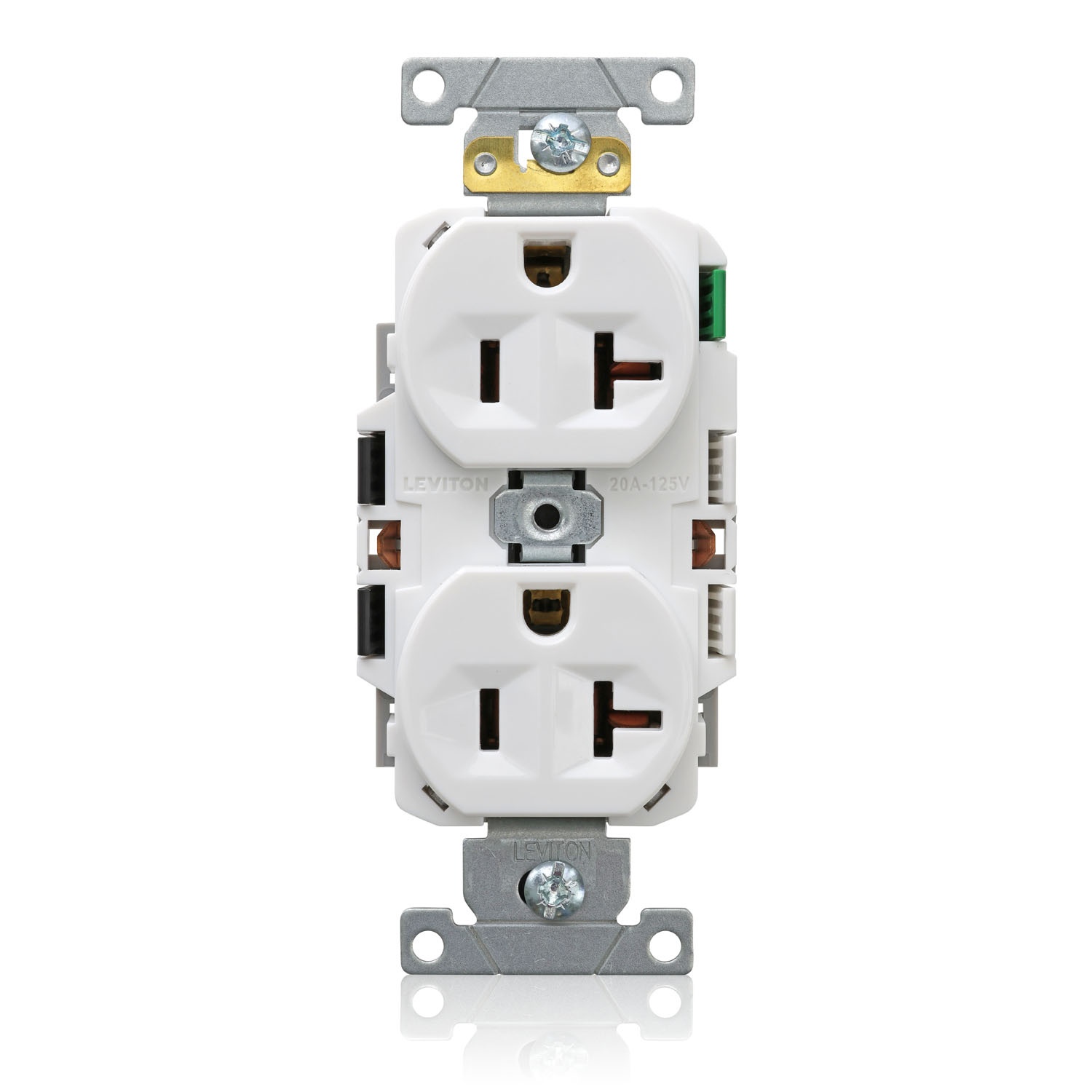 Leviton® E5362-SW Straight Blade Receptacles